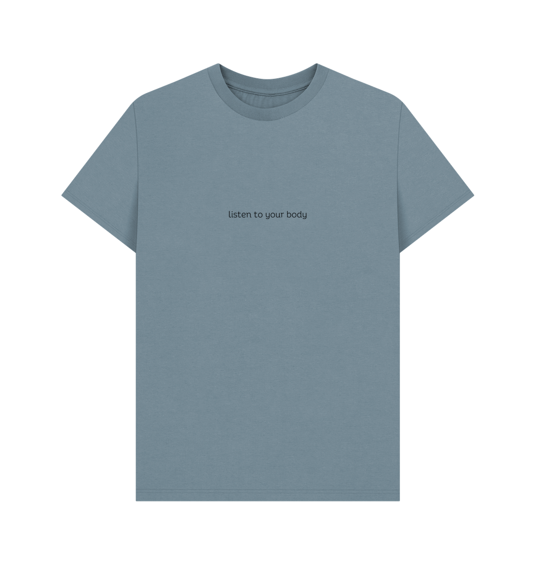 Stone Blue Kindess Tee (Black Lettering)