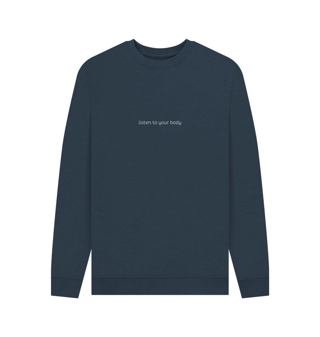 Navy Blue Crewneck Kindness Jumper (White Lettering)