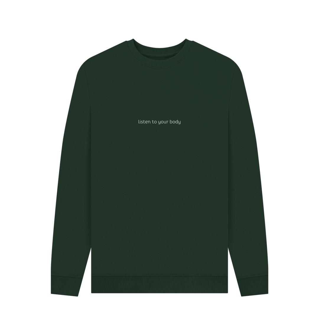 Evergreen Crewneck Kindness Jumper (White Lettering)