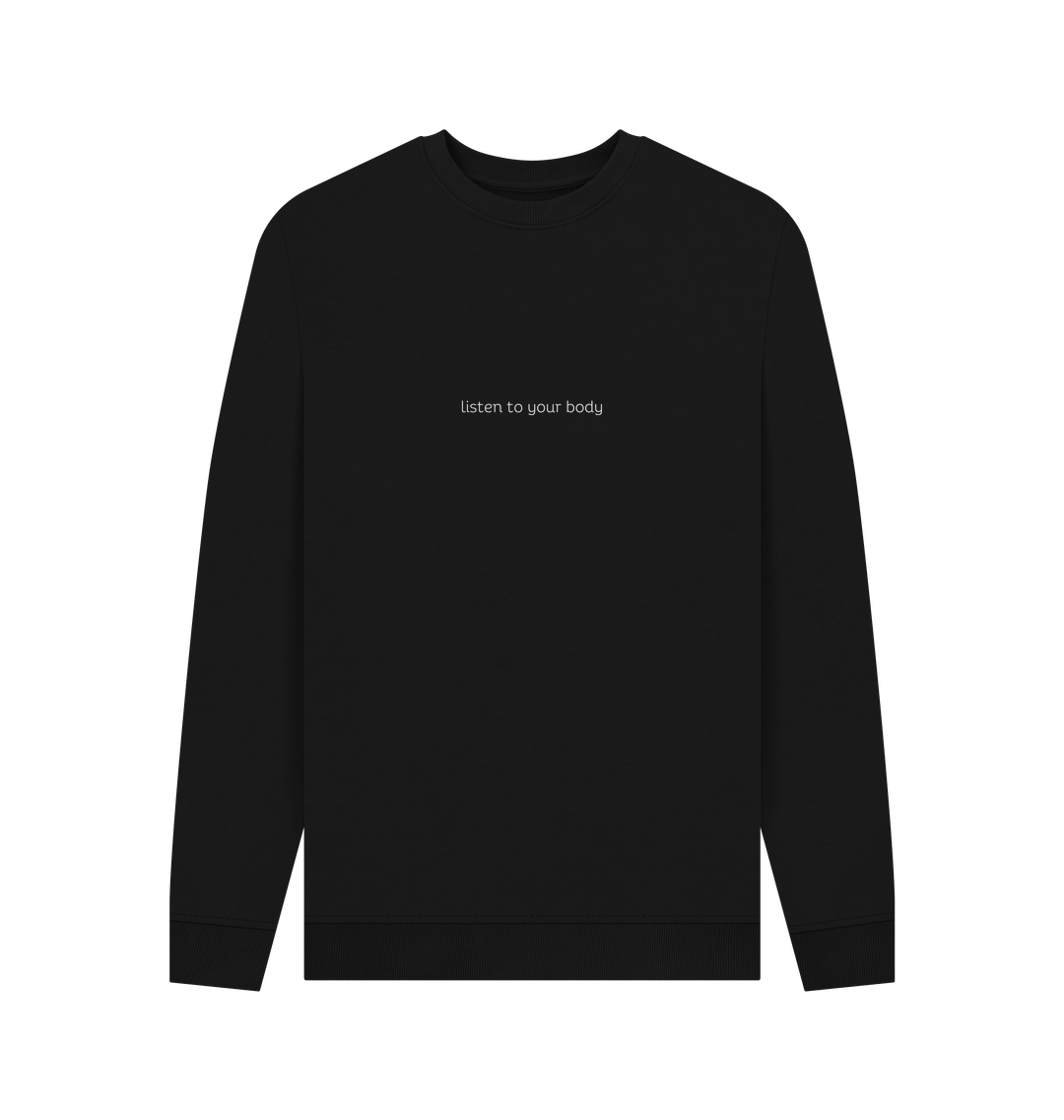 Black Crewneck Kindness Jumper (White Lettering)